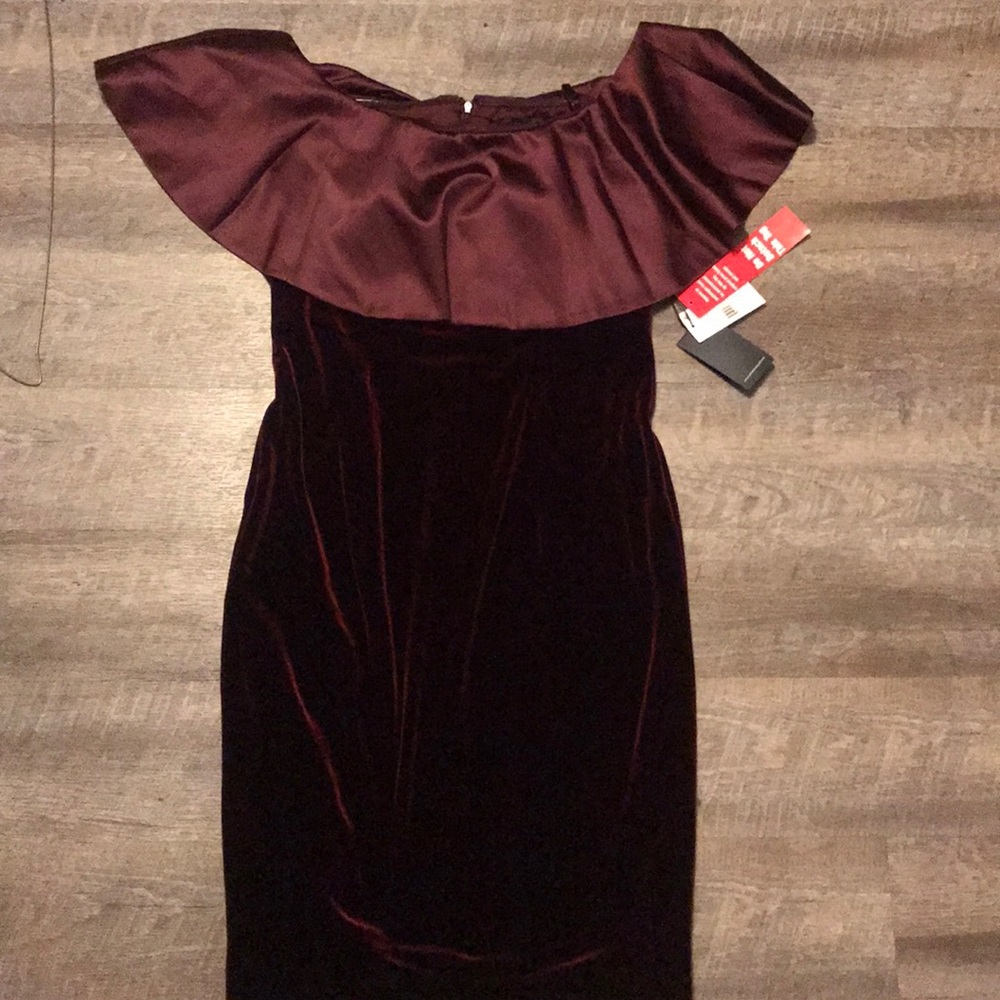 Dress-Size 10-Burgundy
